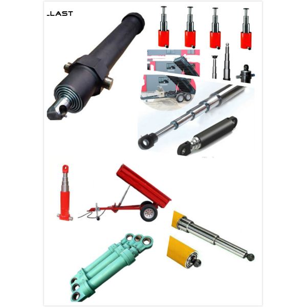 Cilindro hidráulico del remolque de la descarga del movimiento de 20 pulgadas, ariete hydráulico de efecto simple