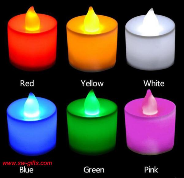 Polypropylene Plastic Candle Shape LED Fliker Flameless Candles Light For Wedding Party