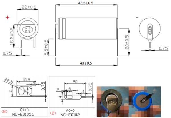 ETIQUETAS cilíndricas da bateria 22430 2000MAH 3.7V do íon do lítio para a produção de Digitas