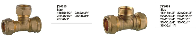 Copper Core Forged Brass Pipe Fittings Compression Pipe Cap BS864-2 Standard