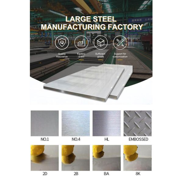 Mirror Cold Rolled Stainless Steel Sheet 304 2B 304L 316 409 410 904L 2205 2507