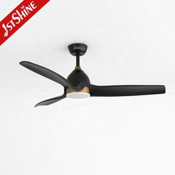 Madeira Sólida Design de Ouro Negro LED Ventilador de Tecto 64 polegadas para Casa Hotel e necessidades de escritório