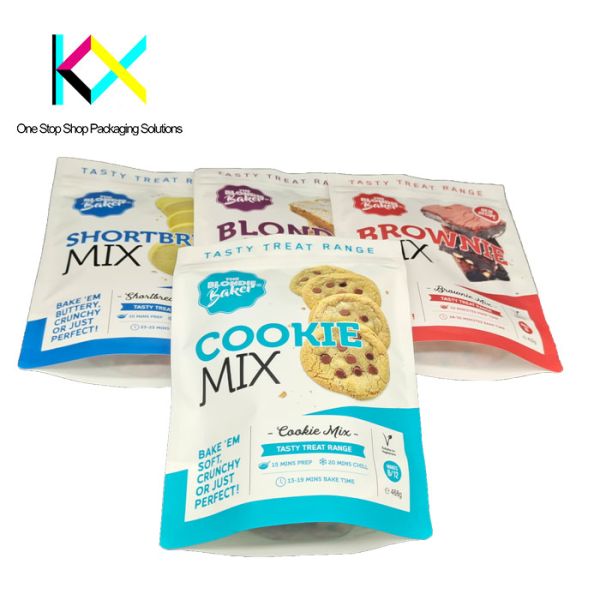 Multiple Designs Recyclable Packaging Bags PE Stand Up Zipper Pouch 130um