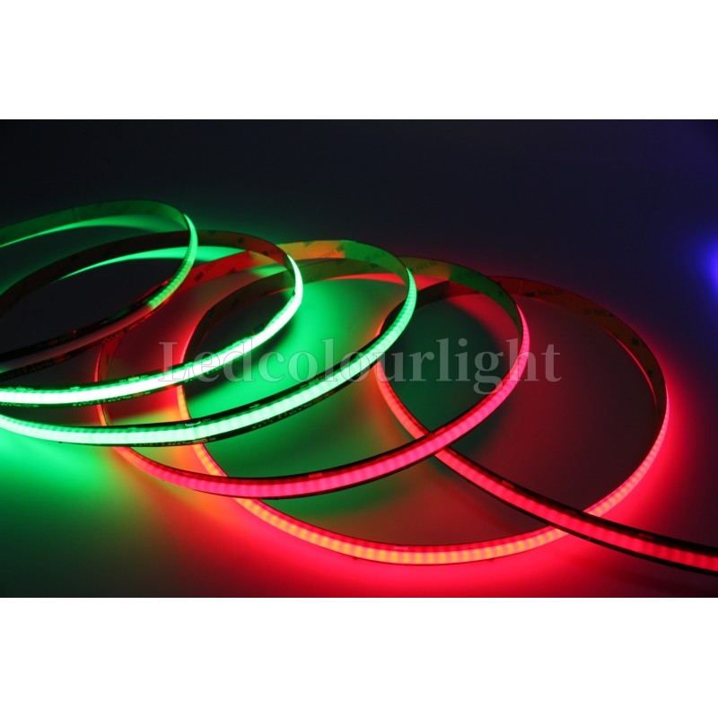 720 LEDs/m WS2811 RGBIC COB LED Strip 12mm DC24V Colorful Light Strips