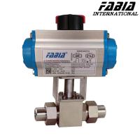 Valve à bille à pression ultra élevée Valve pneumatique à haute température