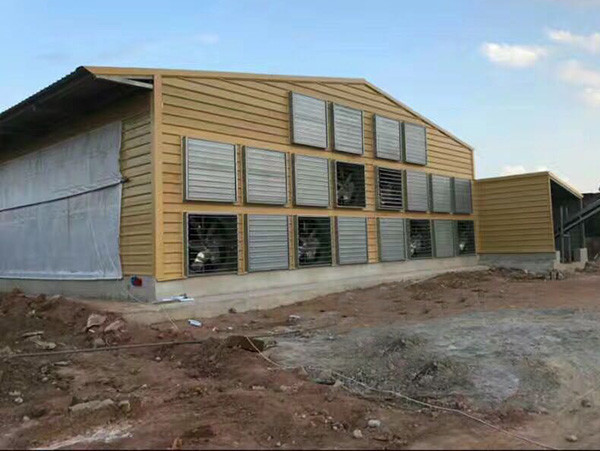 Detachable Steel Frame Chicken Coop Pre Engineered Steel Structure Farm House