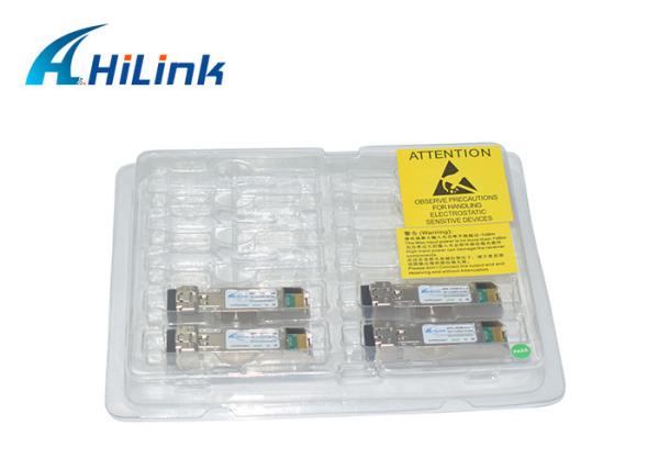 WDM 60KM 1270nm 1330nm do transceptor 10G SFP+ BIDI da fibra ótica do conector de Hilink LC