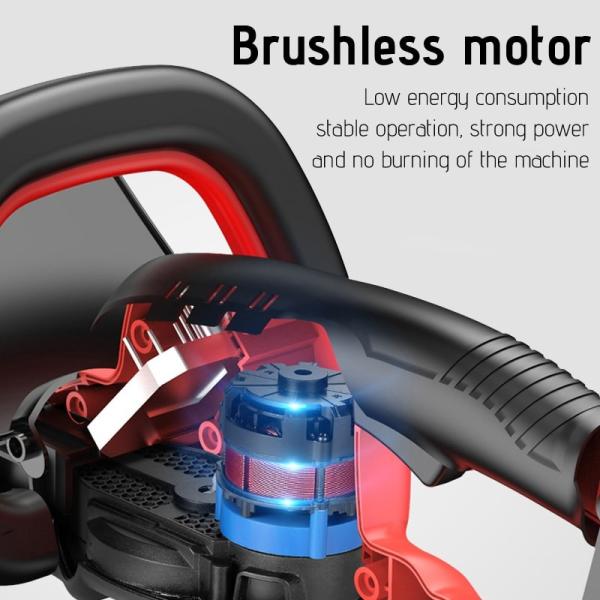 Cordless Hedge Trimmer Curving Steel Blade Reduced Vibration Battery and Charger Included
