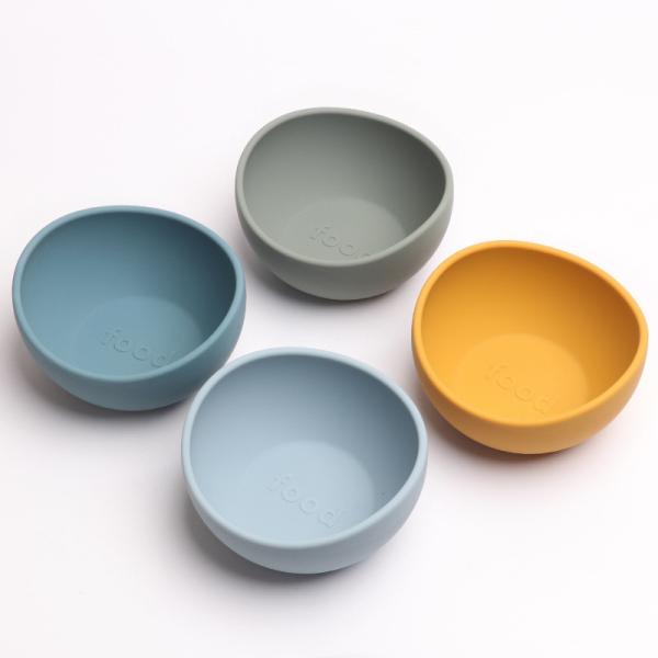 Silicone Bowl in Orange Pink Blue TV Shopping Pet Food Grade Navy  Green or Yellow