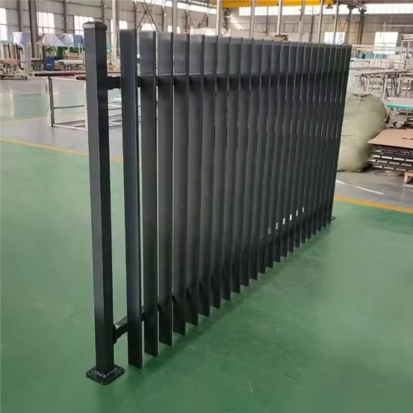 Anodizing Coating Or Wood Powder Coated Aluminium Fencing With Industrial Performance