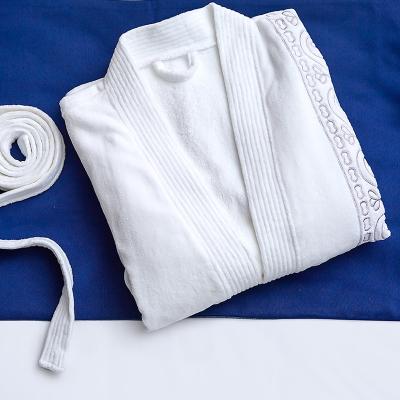 Soft Touch Hotel Spa Robes Linen Luxurious 100% Turkish Cotton Embroidered Pajamas