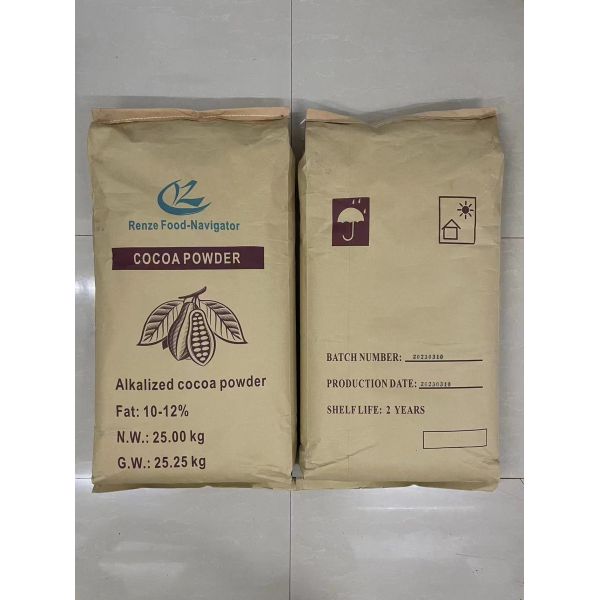 Alkalized Cocoa Powder Raw Cacao Ingredients for Food Grade Cocoa-Based Recipes Packaged in Bags