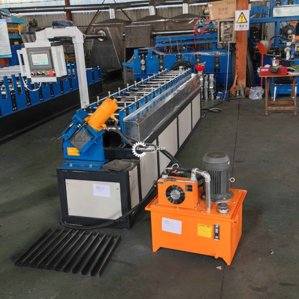 Steel Profile C Stud / Drywall  Channel Making Roll Forming Machine PLC Control