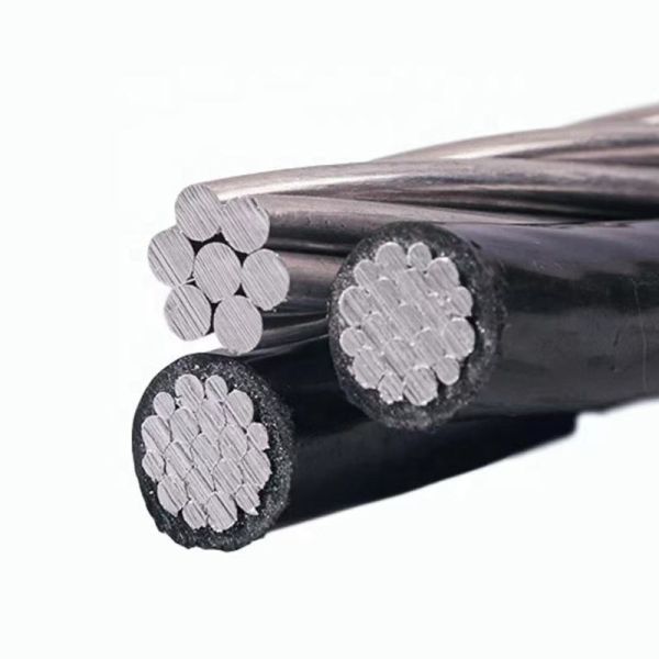 Aluminum Conductor Abc Cable XLPE PE LDPE PVC Insulated Overhead Duplex Triplex Quadruplex Service Drop Cable 4x70mm2 50mm2