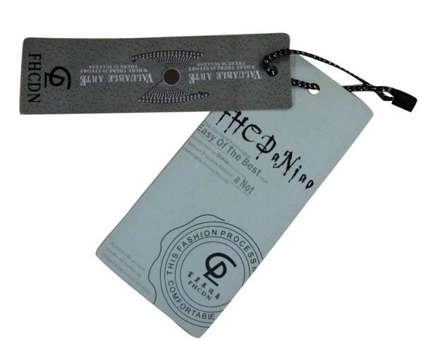 800gsm 2 Coclor Printing Paper Clothing Hang Tags 4 cm x 13 cm