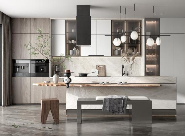 Supplier Modern Kitchen Cabinet Shaker With Islands  Design Good Strength