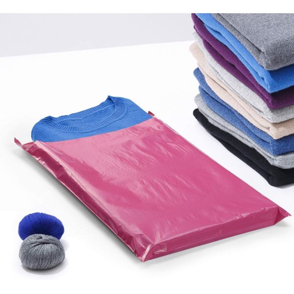 Запечатывание конверта розового дюйма полиэстера 10*13 пластиковое пересылая само-