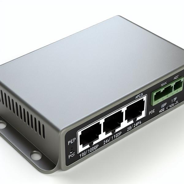 Injecteur POE passif 12V 24V 48V pour caméras IP 10/100/1000Mbps