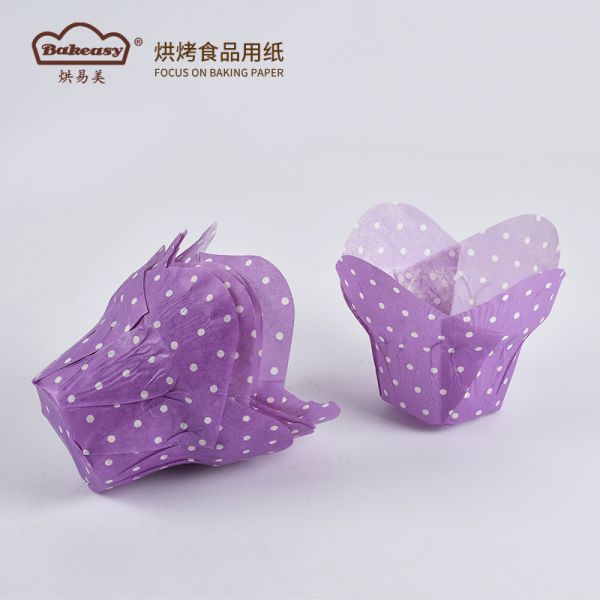 Bulk Lotus Muffin Paper Liners polka dots Non Greasy Oven Safe Disposable Cake Holders for Home Baking Wedding