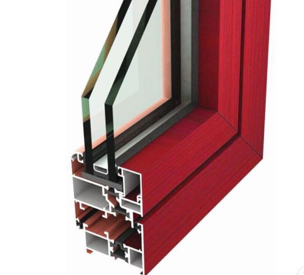 6005 Solar Powder Coated Aluminum Profile Section windproof