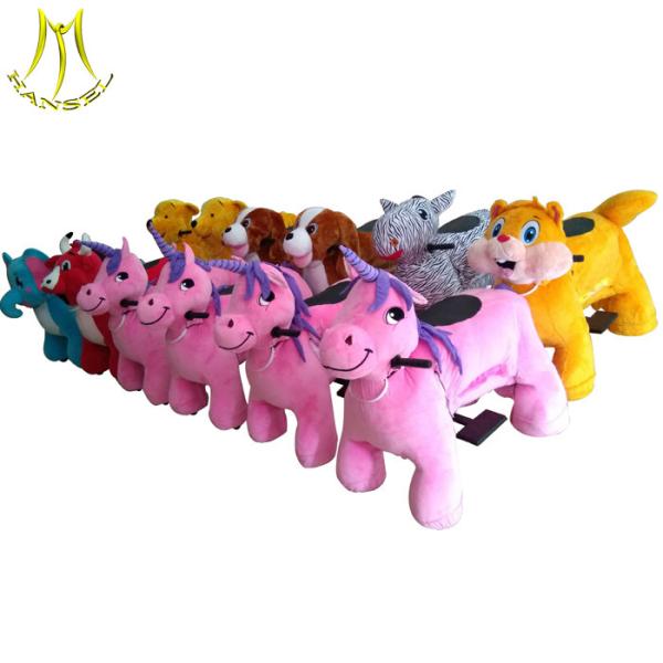 Hansel battery operated animal toys and four wheel electric scooter plush ride
