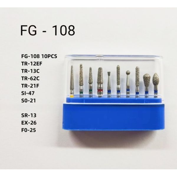 FG высокоскоростное полирование вращающийся бур хирургический устойчивость сталь зубной бриллиантовый бур