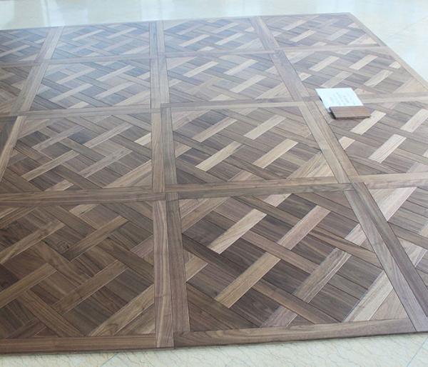 Quality American Walnut Versailles Panels Engineered Wood Flooring