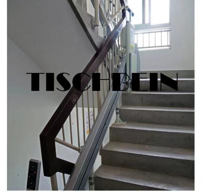 300kg Stainless Steel Rail Economic Wheelchair Inclined Platform Lift With Emergency Stop Funciton For Railway Station