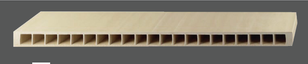 Customizable 60mm-100mm Interior WPC Door Flat WPC Laminate Doors