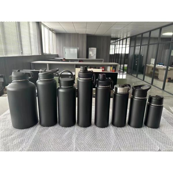 32oz/64oz Vacuum Flask Water Bottle for Direct Drinking at Sport GYM Stainless Steel