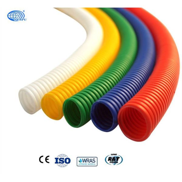 _03 Construction HDPE Corrugated Pipe Flexible Cable Conduit Pipe 1.7mm To 4.5mm Thickness