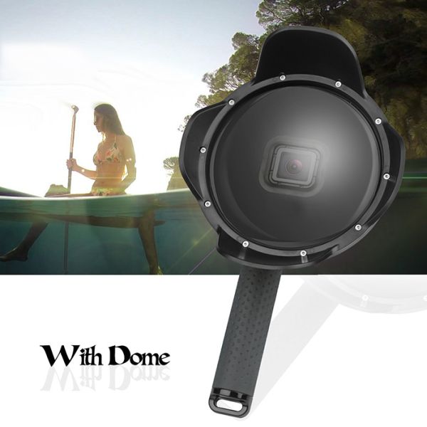 Increased View Gopro Hero 5 Dome Port With Floaty Lens Hood Handle Pole