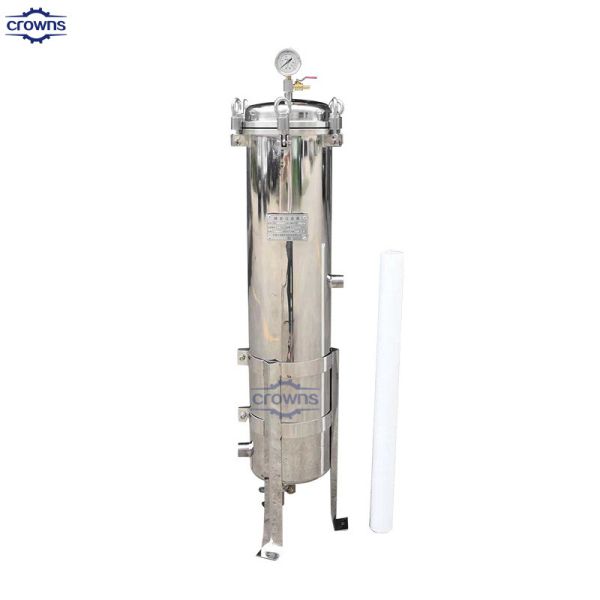 Stainless steel cartridge filter housing with cartridge PP/PE/PTFE/metal cartridge 0.1 micron