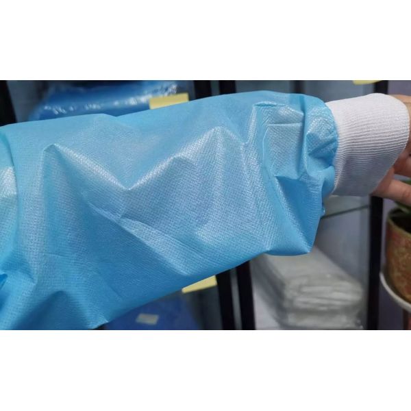 L'isolement jetable non tissé habillent 120x140cm avec la manchette élastique