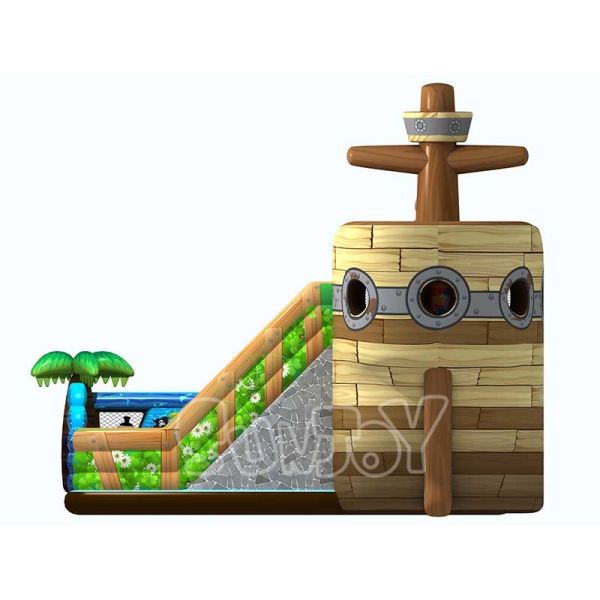 Pirate Ship 0.55mm Plato Inflatable Amusement Park For Kids