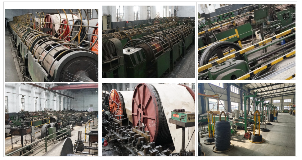 Resistencia a la tracción 1370-2160MPA Galvanizado 6x19 FC alambre de acero de resorte tirado en frío para decoración de patio