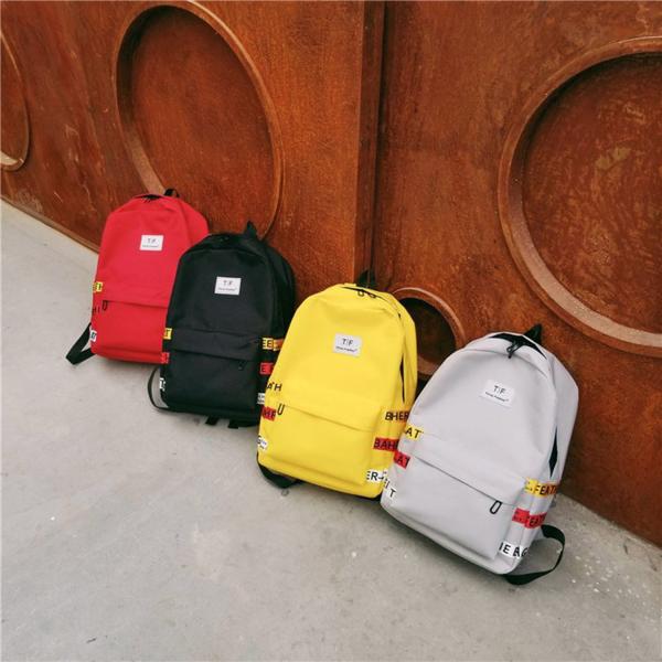 Schoolbag female Korean version of high school students backpacks large capacity backpacks male street photo trend