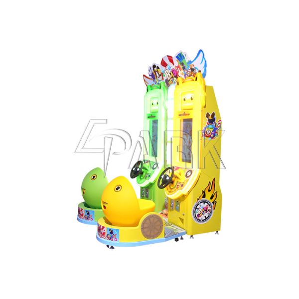 Indoor Amusement Children 100W Car Racing Game Machine