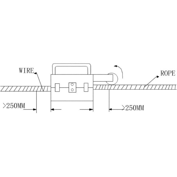 WRT Magnetic Rope Detector Steel Rope Wire Rope Internal External Flaw Detector HRD-100