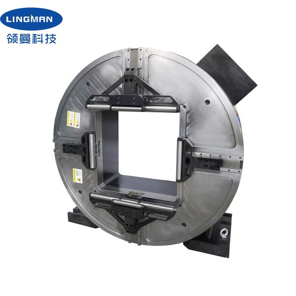 LINGMAN Beut Large Hollow 640mm Laser Rotary Front Chuck 25KN Clamping Force for Pipe Cutting Machines