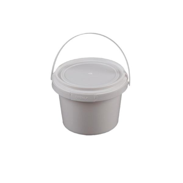 Clear Bucket With Lids - Plastic Food Storage Containers, Airtight Screw-On Lids - Freezer Safe Ice Cream Bucekts, Food Grade Reusable Containers For Kitchen