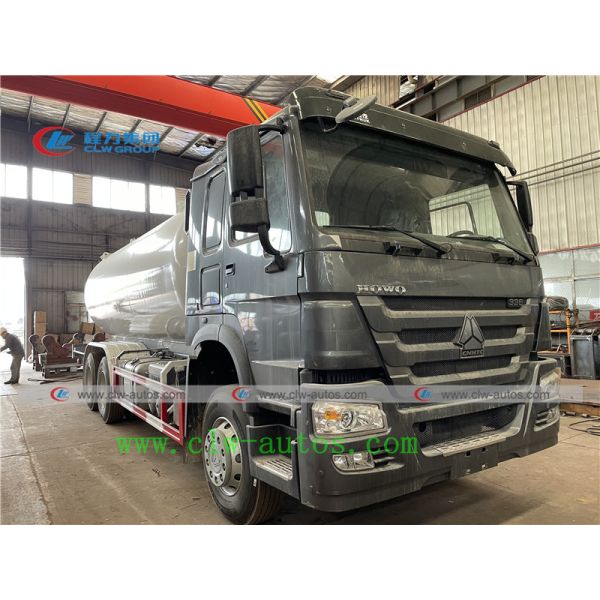 Sinotruk Howo 20m3 camion-citerne aspirateur de gaz de LPG de 10 tonnes avec le compteur de débit