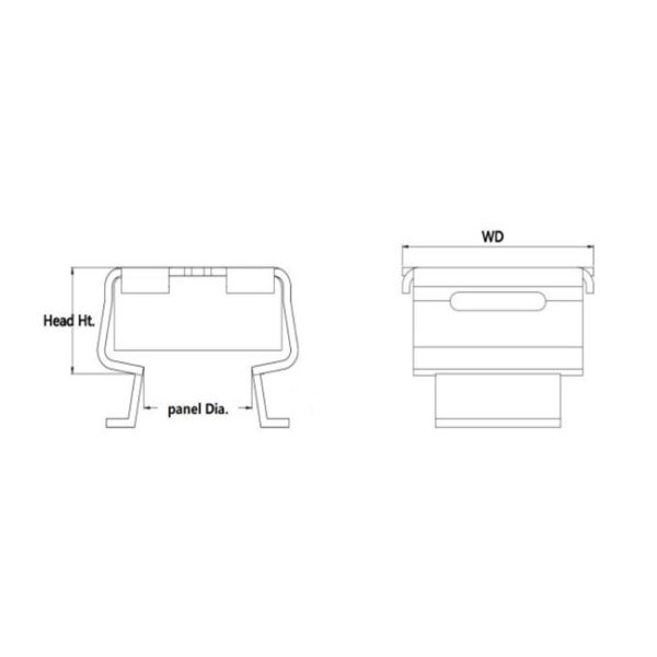 4mm-8mm 201 Stainless Steel Nuts Sqaure Server Rack Cage Nuts ROHS ODM
