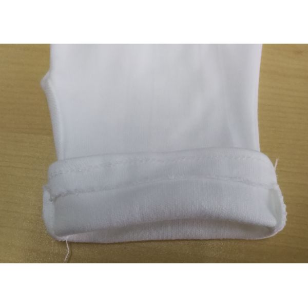 100% Cotton Medical Gloves Self Hemmed Cuff white colour thick fabric prompt delivery low MOQ Amazon ebay wish shopee