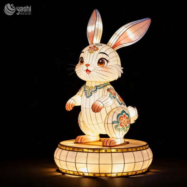 Outdoor Waterproof Tiger Lantern Sculpture - Zodiac Animal Theme Lantern