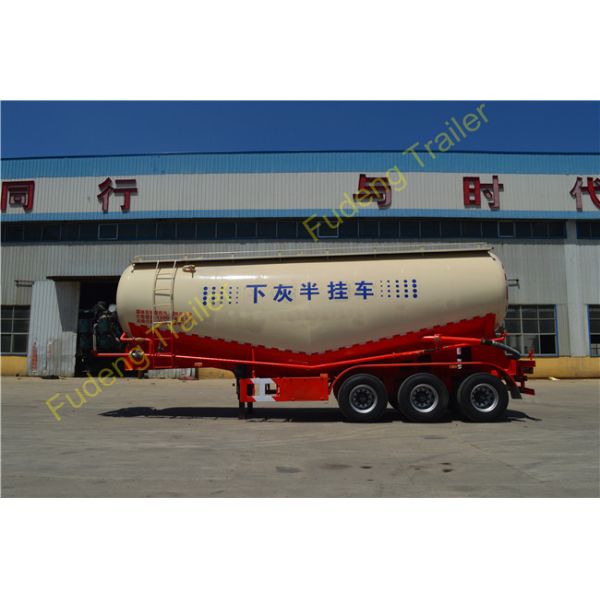45 cbm Bulk Cement Tanker Trailer For Powder Transport Carbon Steel