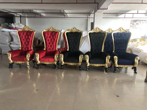 Красные голубые белые идеи Unik стульев свадьбы короля и ферзя в аренду высокие задние королевские