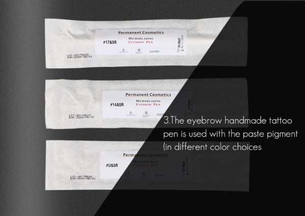 Dual Head Disposable Manual Tattoo Pen Permanent Makeup Hand Tool With EO Gas Sterilize