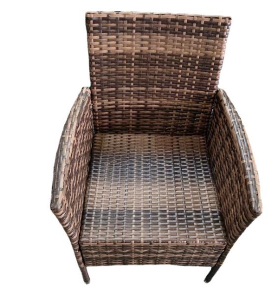 5 Pieces Outdoor Patio Wicker Dining Set Rattan Detachable Stylish Comfortable