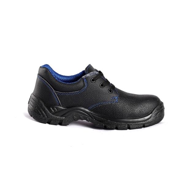 Mesh Metal Leather PU Sole Steel Toe Protection Brand Work Safety Black Non Slip Shoes